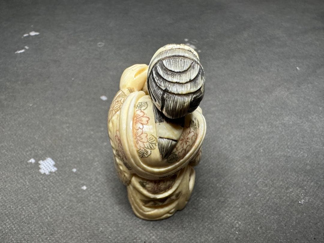 極上　天然素材　七福神　置物　根付　　アンティーク　和彫　骨董　飾り物　古美術品