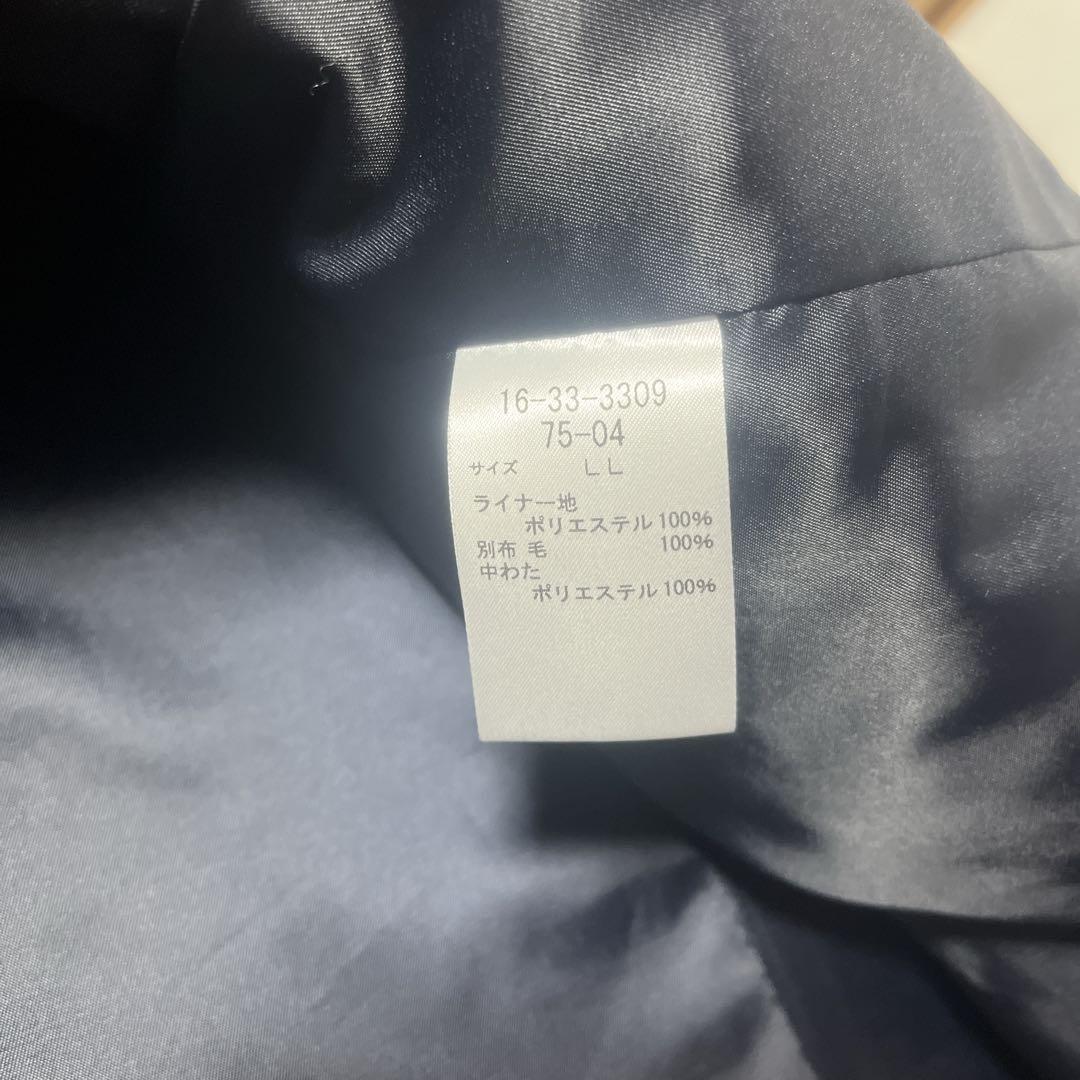 NEWYORKER ステンカラーコート LL ネイビー