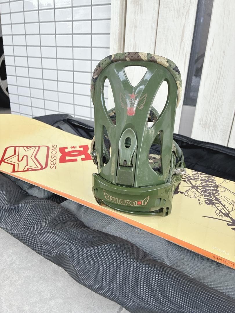 ⭐️ケース付⭐️BURTON×SIMS　シムス　スノーボードセット 153cm