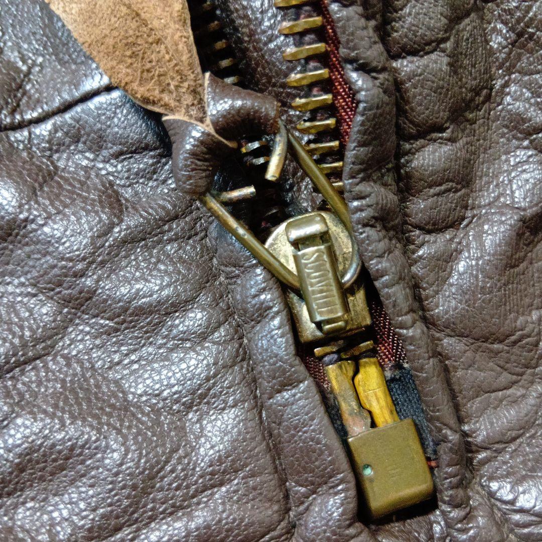 k*3様 米軍実物 G-1フライトジャケット レザージャケット 茶ボア ゴートハ