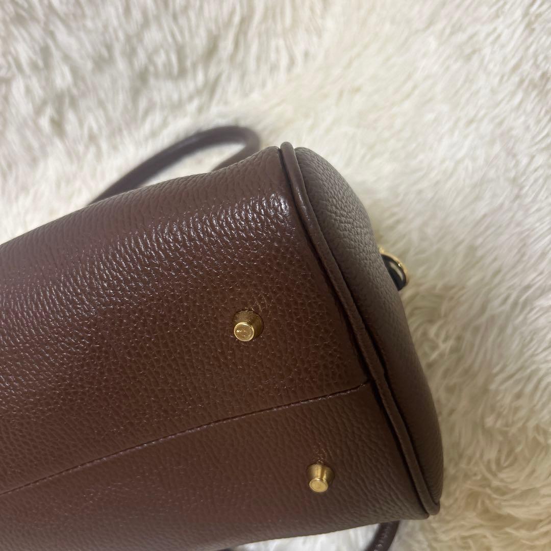 【未使用級】AULENTTI オウレンティ 2WAYスクエアボストン