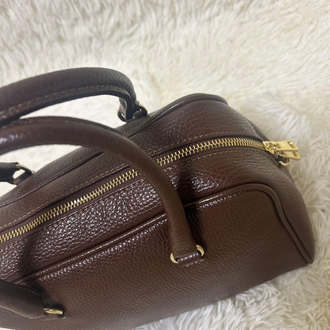 【未使用級】AULENTTI オウレンティ 2WAYスクエアボストン