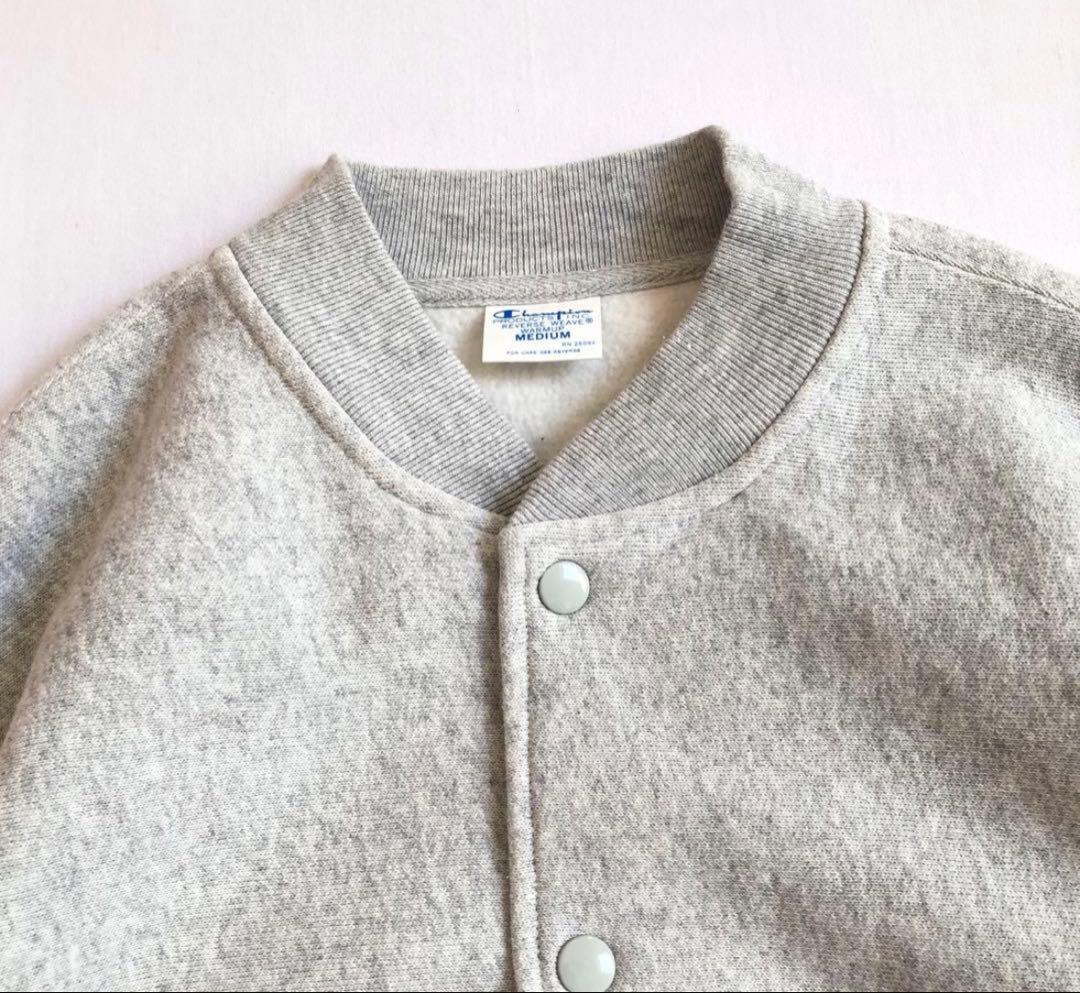 Champion×SHIPS any 別注 スナップ スウェット カーディガン