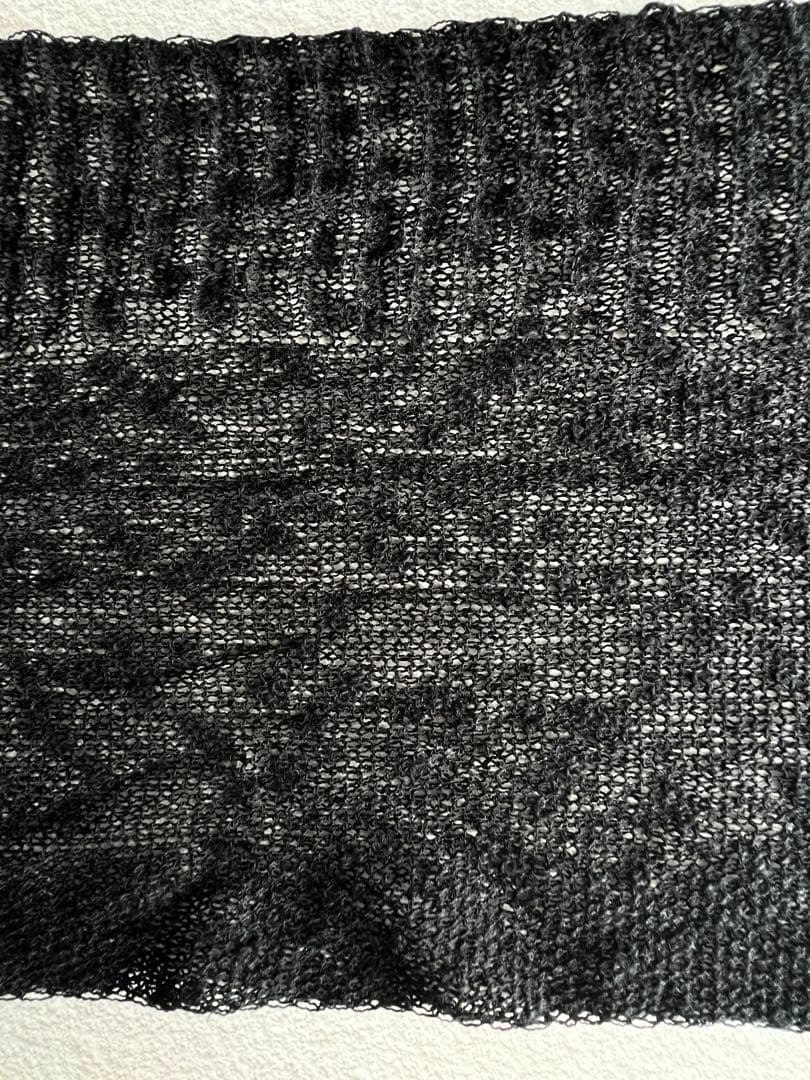 入手困難ヨウジヤマモト　ワイズY's ブラックフリンジストール　マフラー