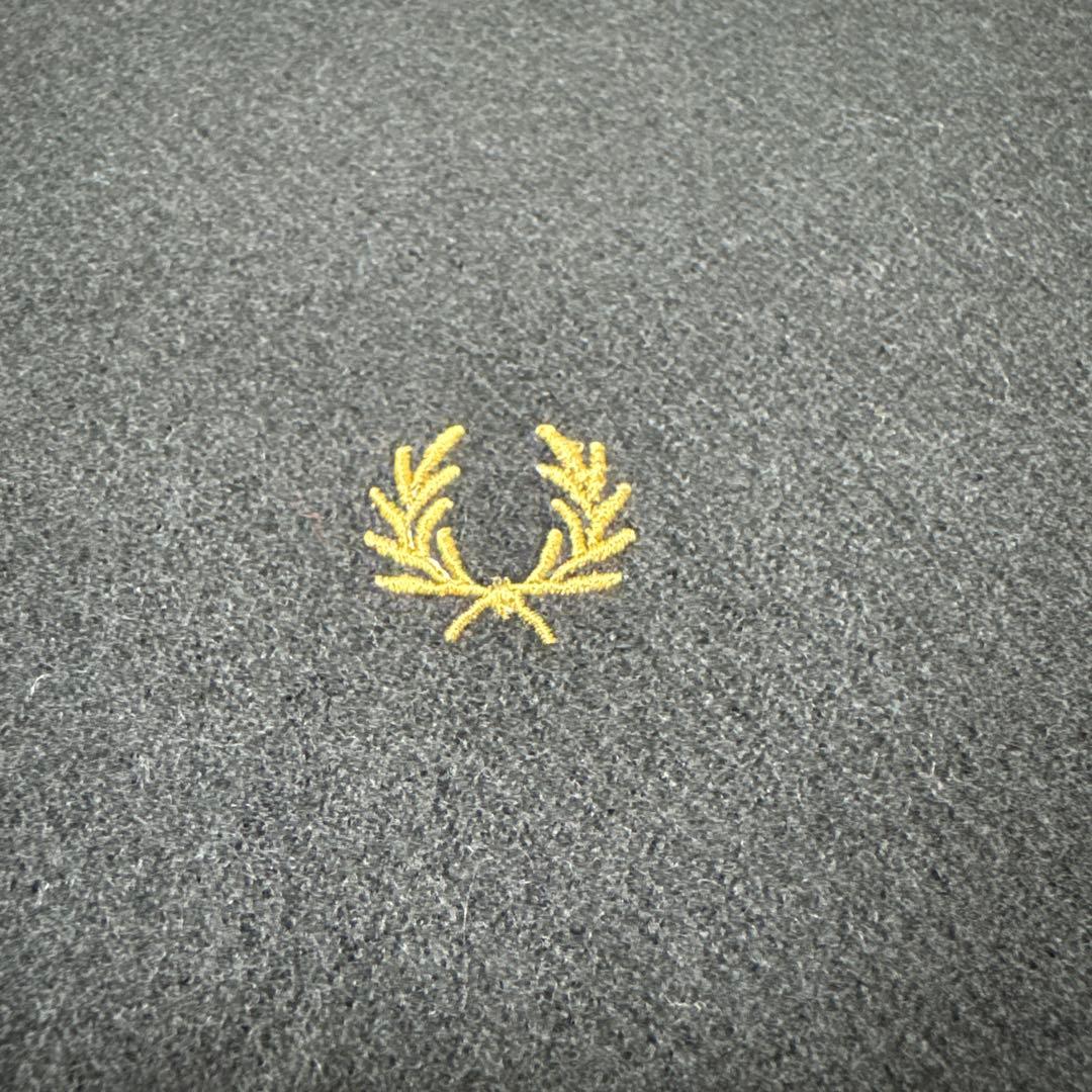 新品未使用 フレッドペリー マフラー 羊毛100% ブラック ユニセックス 秋冬