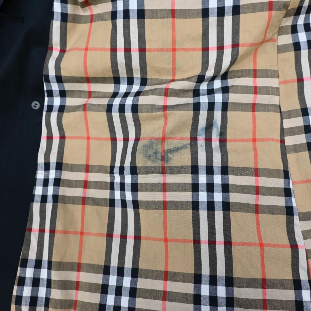 47333★バーバリーズ コート ノバチェック トレンチコート　ノヴァチェック