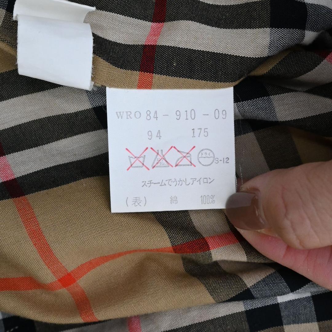 47333★バーバリーズ コート ノバチェック トレンチコート　ノヴァチェック