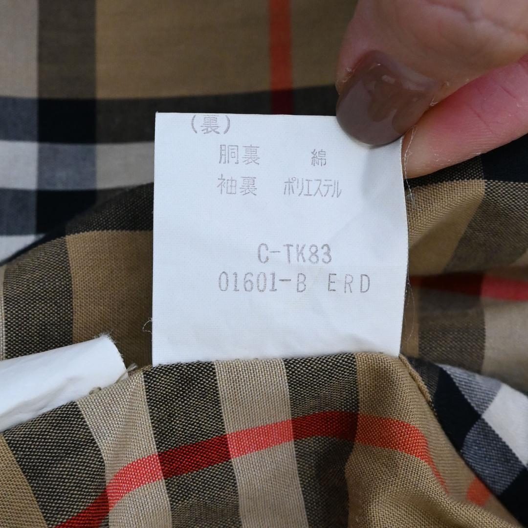 47333★バーバリーズ コート ノバチェック トレンチコート　ノヴァチェック