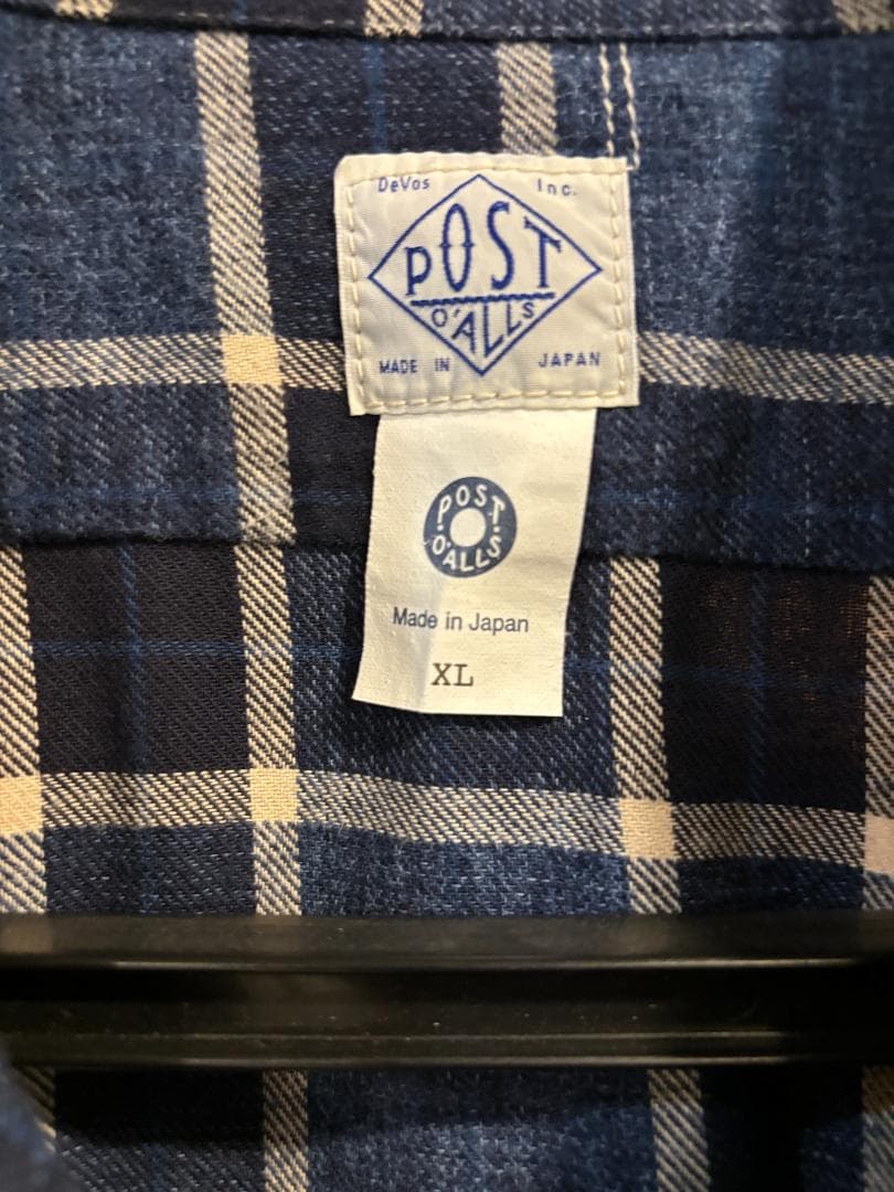 POST OVERALLS THE NAVY CUT2 サイズXL