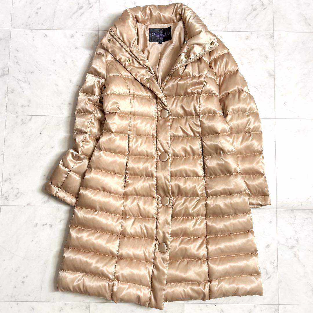 美品♪ XL・LL ルイルエブティック 金ジップ金ボタン ダウンコート