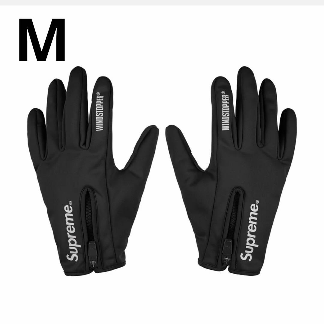 25fw Supreme WINDSTOPPER Zip Gloves手袋 M