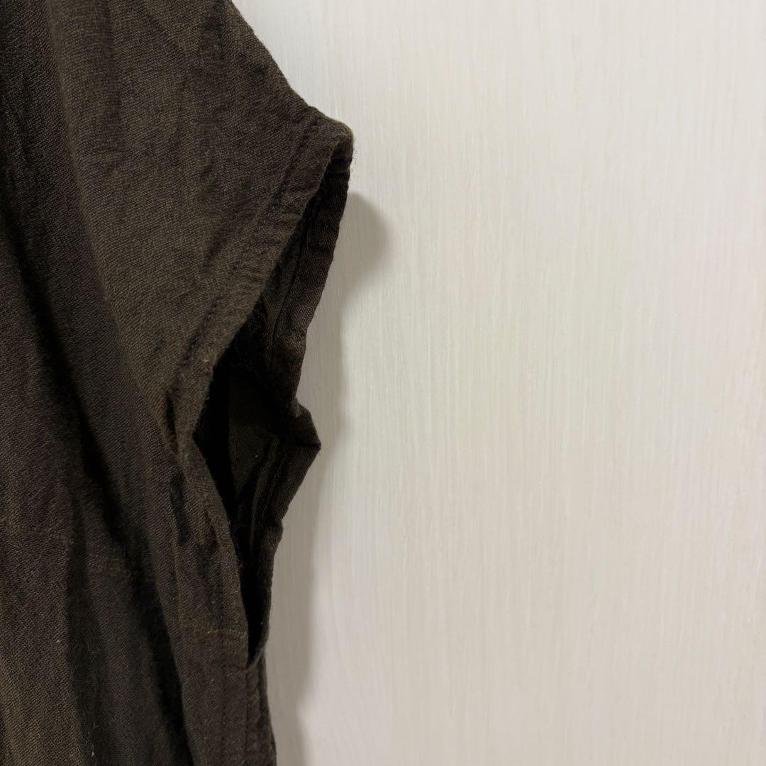 タマキニイメ ストンT プルオーバー 綿 焦茶色　ブラウン　トップス　中古美品