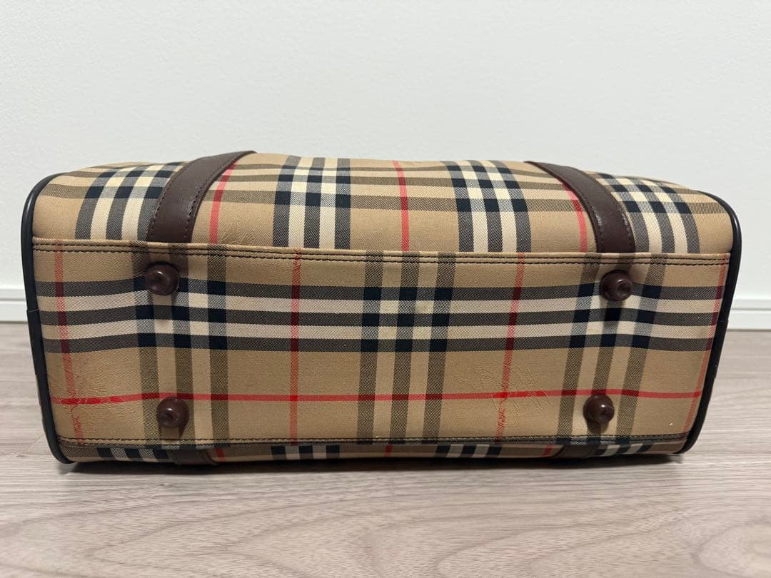 Burberry チェック柄 ボストンバッグ