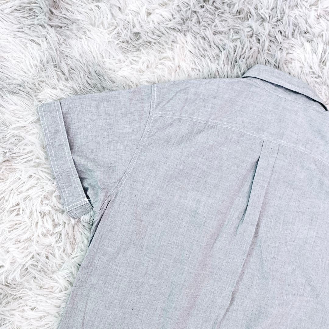 ☆新品未使用品☆マーガレットハウエルMHL半袖シャツ　グレー　Ｍ　コットン100