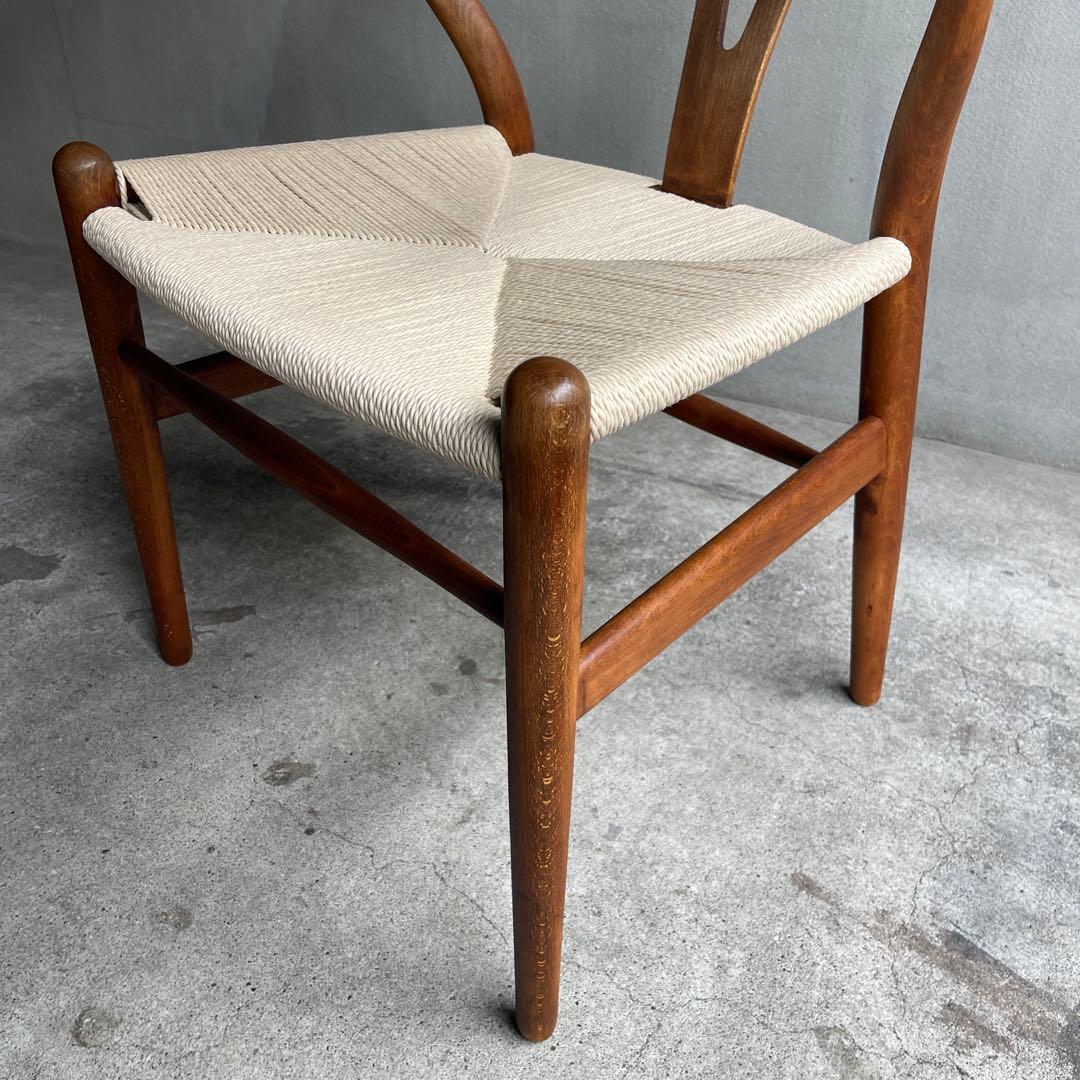 正規品 座面張り替え　70sカールハンセン＆サン CH24 (Yチェア)オーク材