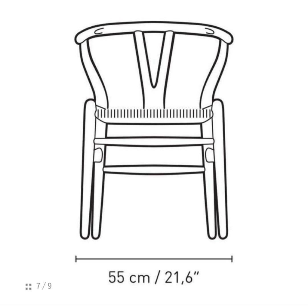 正規品 座面張り替え　70sカールハンセン＆サン CH24 (Yチェア)オーク材
