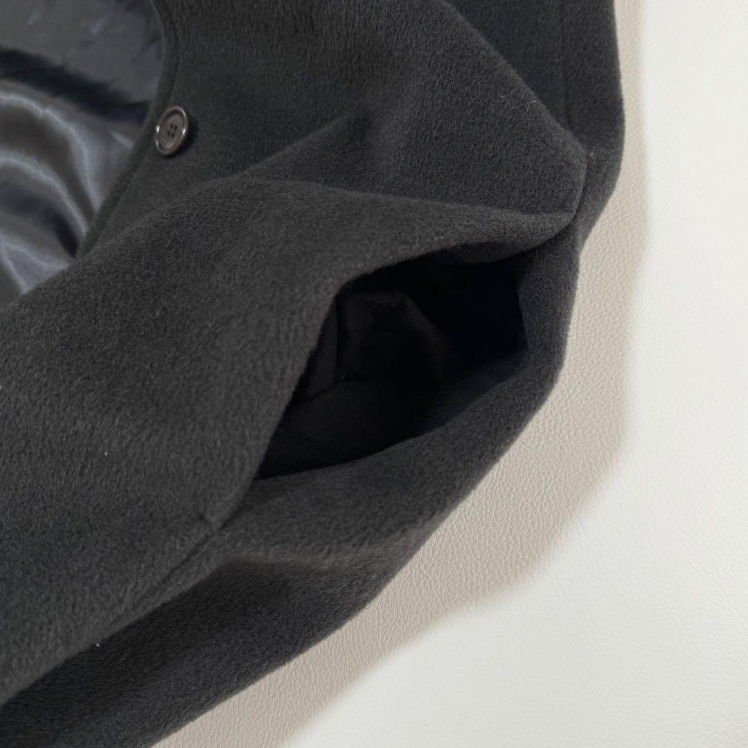 マックスマーラ ファー襟付き ウールカシミヤ ロングコート XL イタリア製