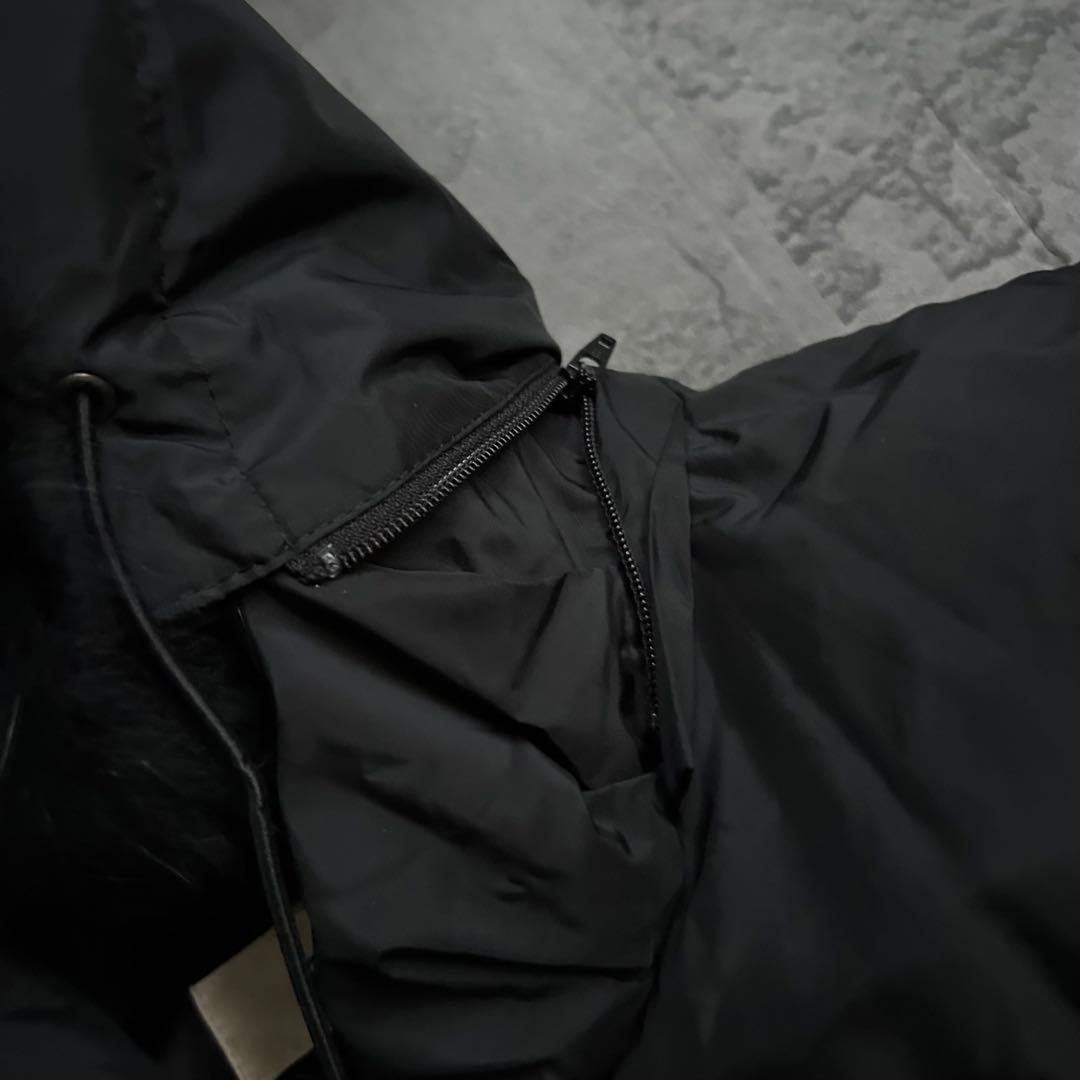 極美品 ピエールカルダン フォックスファー ダウンコート Aライン ベルト 黒