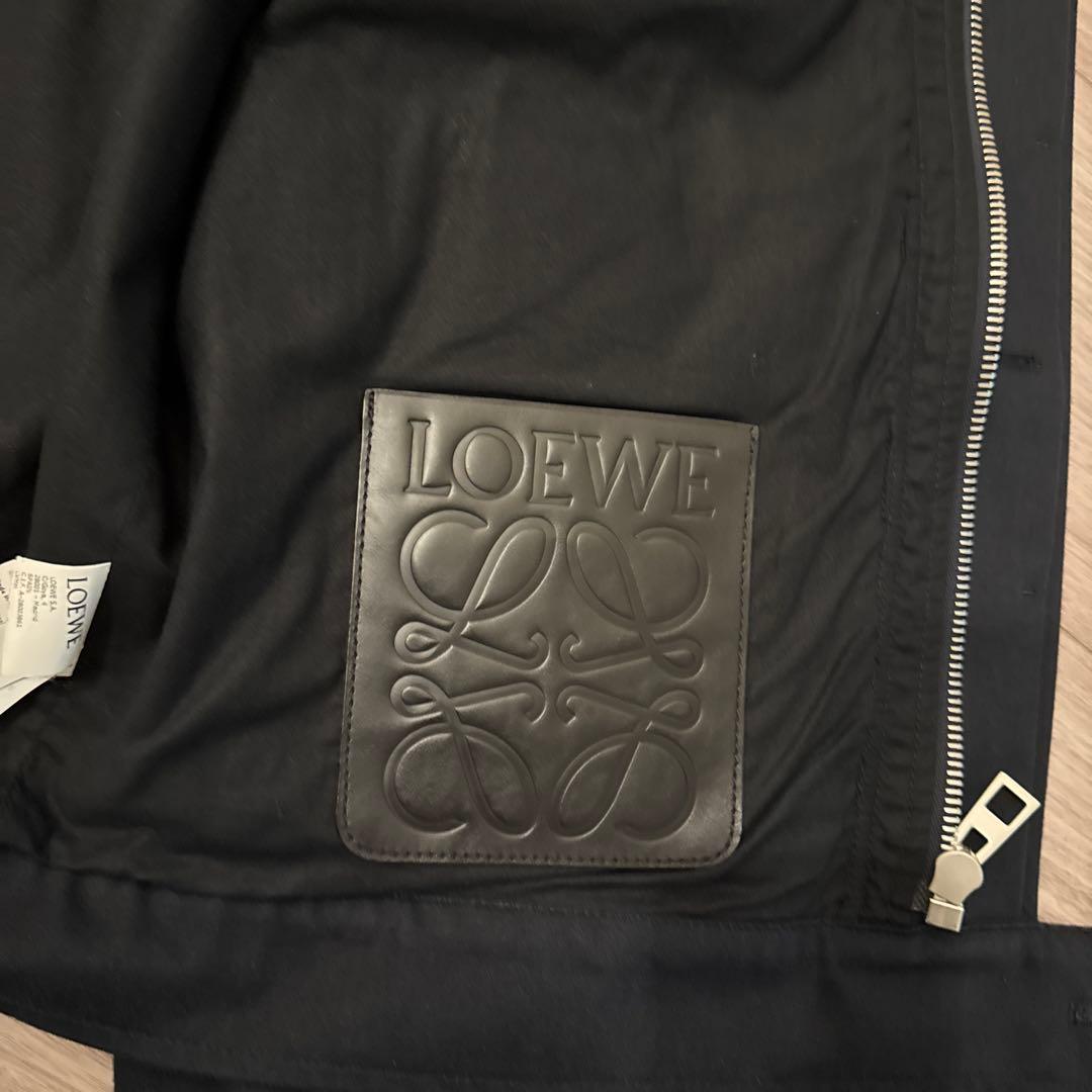 【1/27引下げ】ロエベ　レザー襟　ブルゾン　48 【Final Price 】