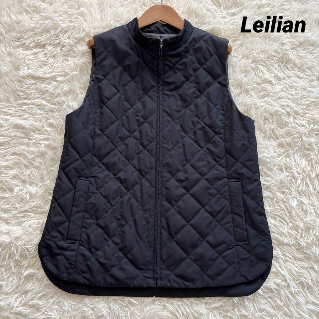 2025年モデル 極美品 レリアン キルティングベスト 現行 大きいサイズL