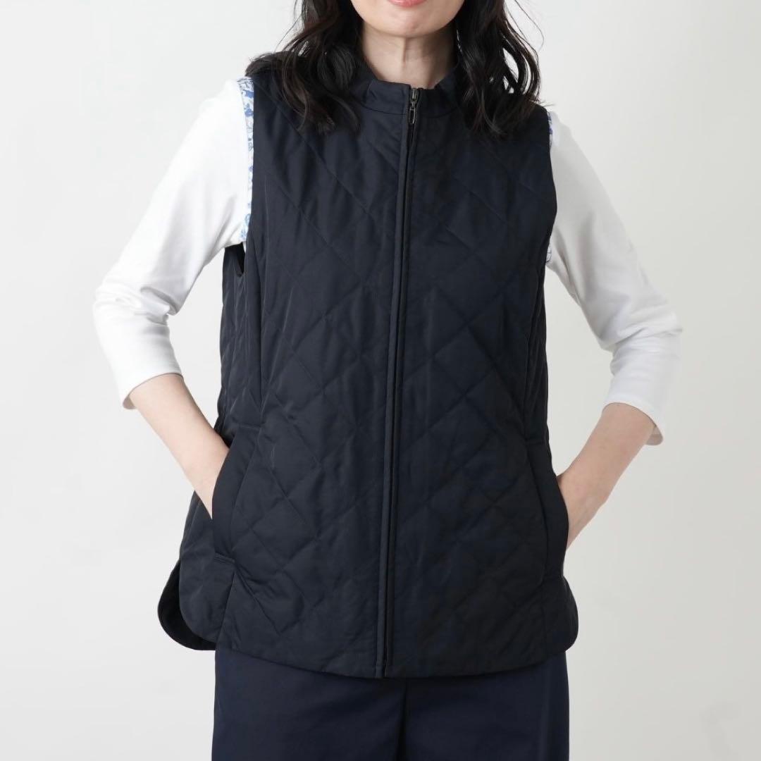 2025年モデル 極美品 レリアン キルティングベスト 現行 大きいサイズL