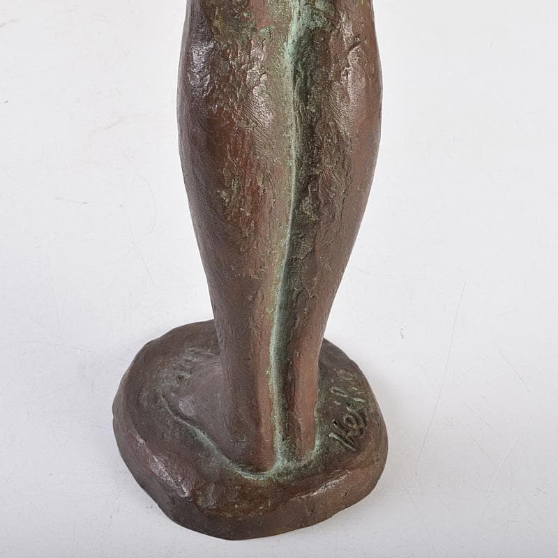 彫刻家　雨宮敬子作　ブロンズ　裸婦像　女性像　約4.97㎏　M　R9305B