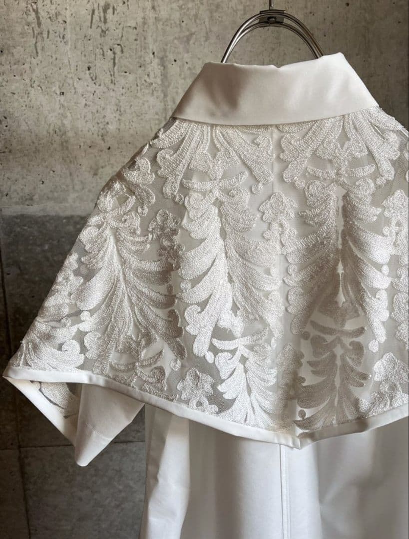 も*も様 新品タグ付 CINOH SUPIMA ハーフスリーブケープシャツ