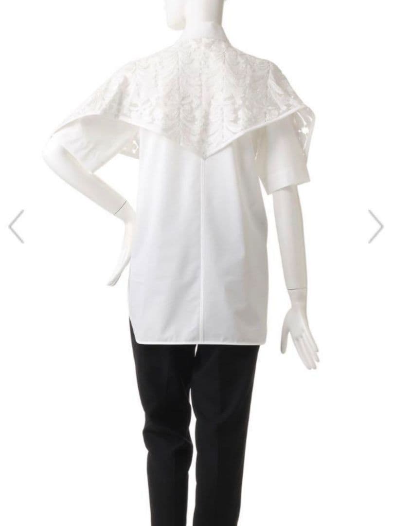 も*も様 新品タグ付 CINOH SUPIMA ハーフスリーブケープシャツ