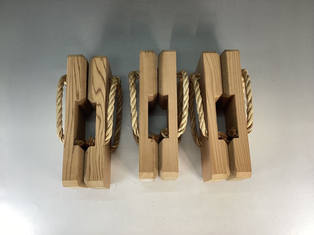 【中古品】露地下駄　駒下駄　3足セット①（紙箱）USED〈税込•送料込〉