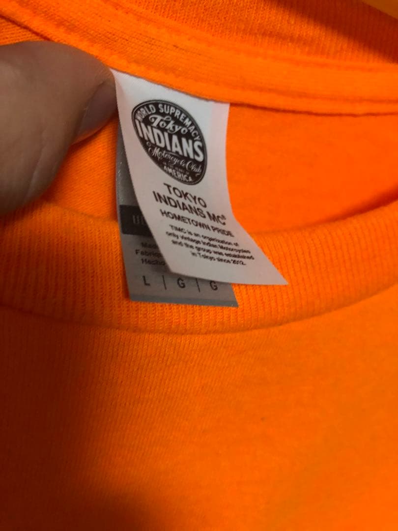 東京インディアンズ　ロンT オレンジ　L