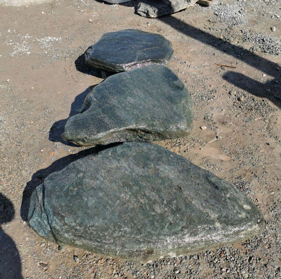 群馬産　青平石　3石セット　庭石　石 鑑賞石　庭　坪庭　ガーデニング