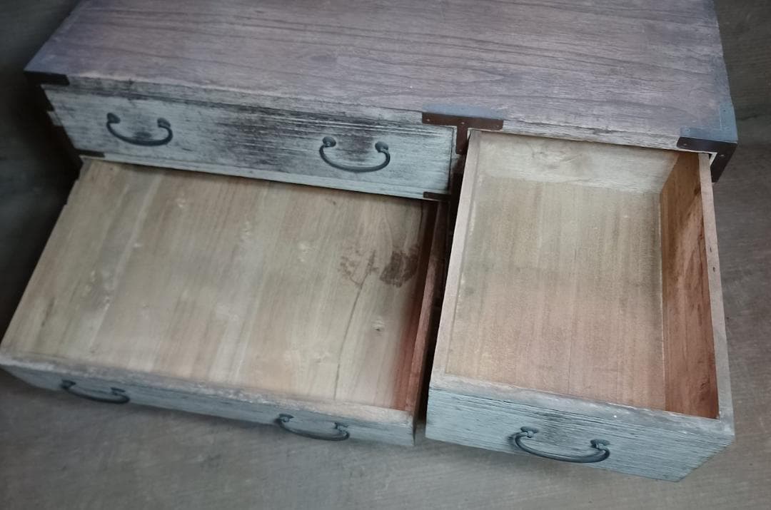 小桐箪笥 桐タンス 鍵なし 収納 和家具 昭和レトロ