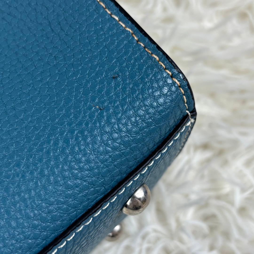 【AMEX別注】BARNEYS NEWYORK トートバッグ レザー ブルー