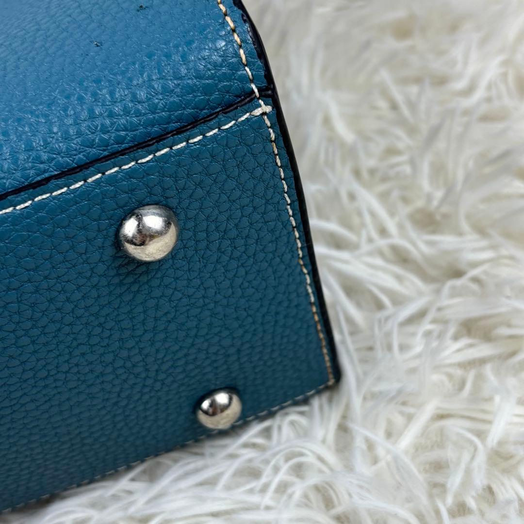 【AMEX別注】BARNEYS NEWYORK トートバッグ レザー ブルー