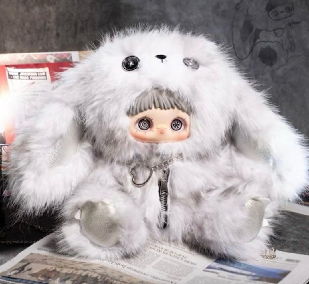 MayMei 霉霉 反逆ぬいぐるみシリーズ 400％ 白 バッグ メイメイ