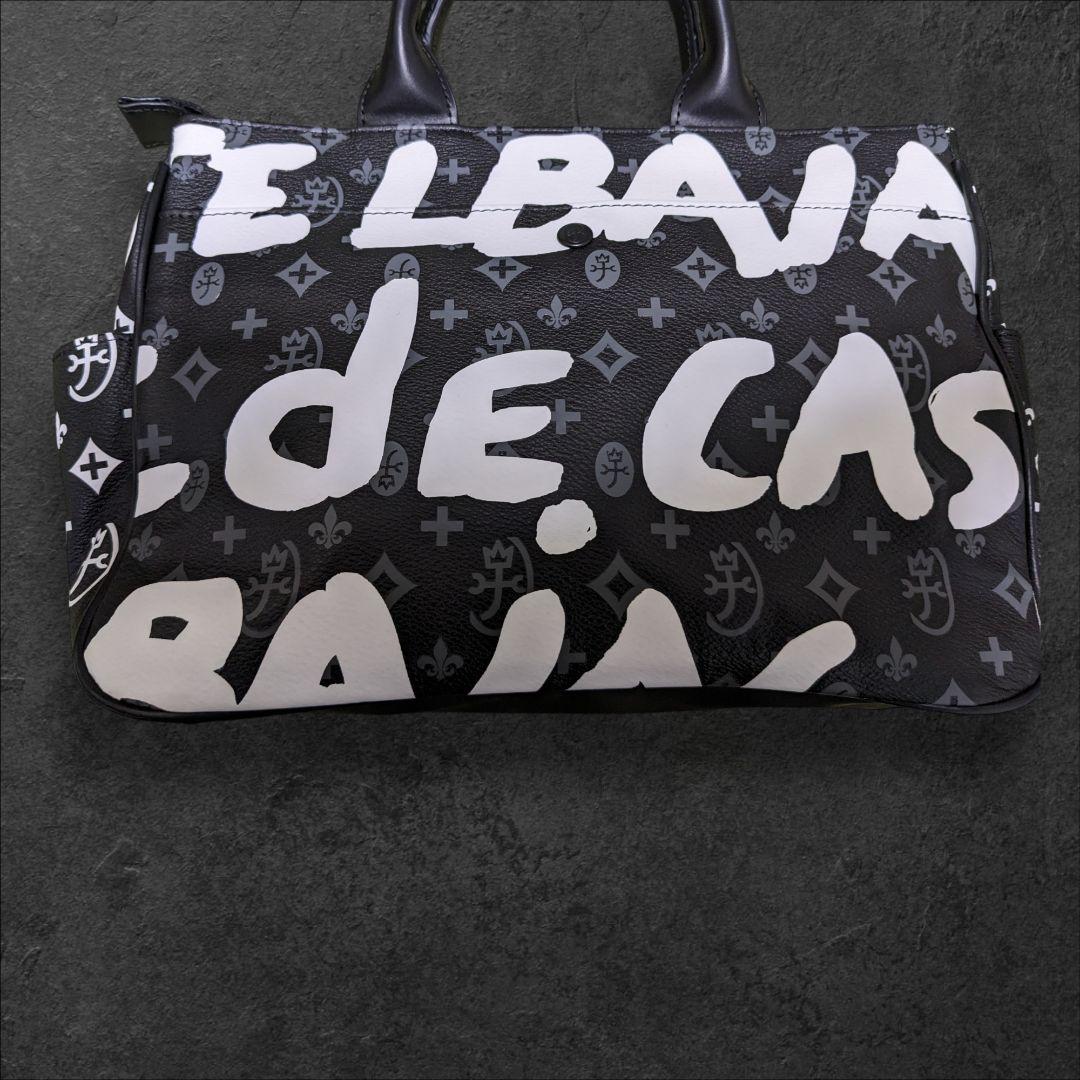 未使用級 カステルバジャック ヤリス ハンドバッグ ミニ レザー ブラック