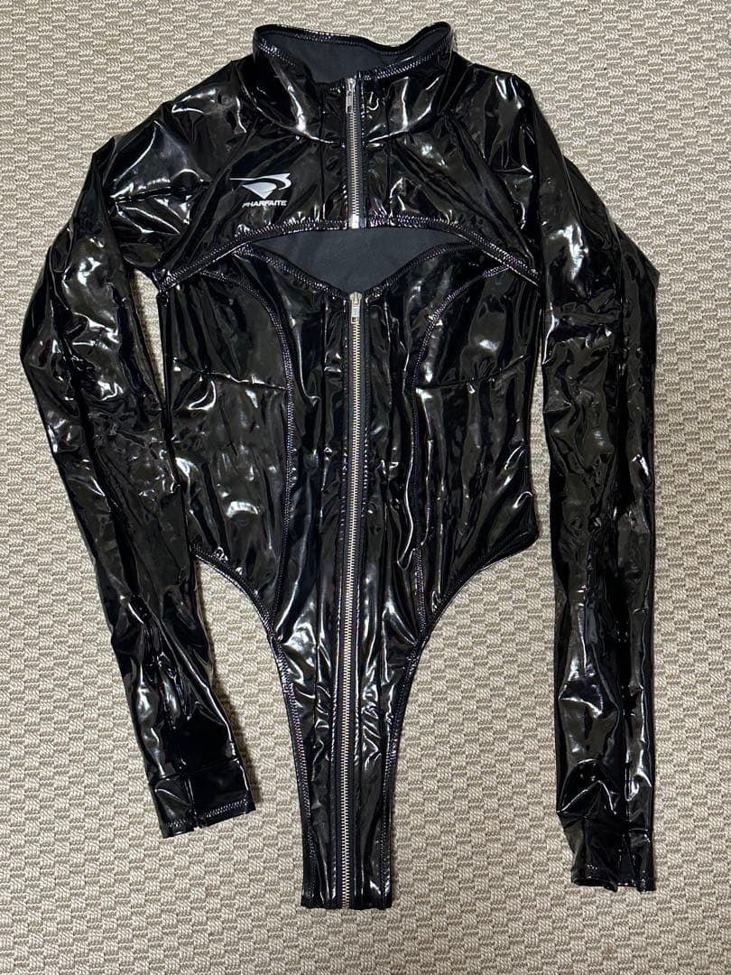 【パルフェット】エナメルボンテージボディスーツ　XL