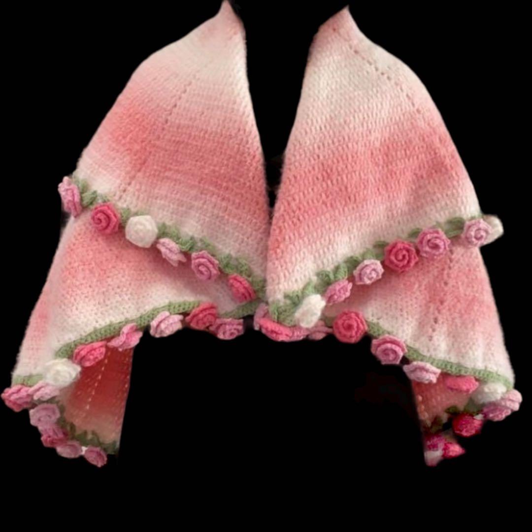 椿 花束ブランケット ローズブランケット ブーケ ブランケット ストール