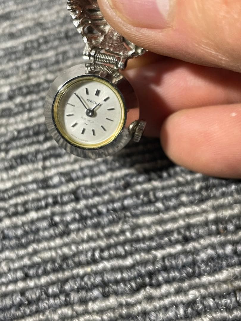 希少◆SEIKO リングウォッチ 手巻き 時計 アンティーク 指輪◎稼働◆美品