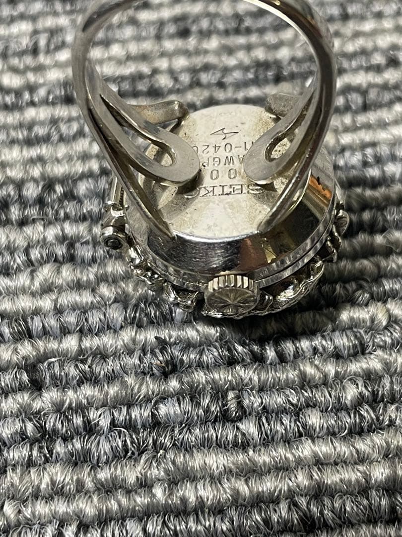 希少◆SEIKO リングウォッチ 手巻き 時計 アンティーク 指輪◎稼働◆美品