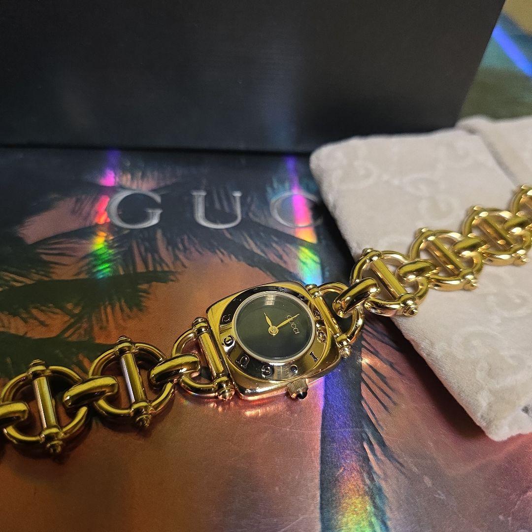 ⭐【美品希少レア】グッチGUCCI6400Lゴールド腕時計(稼働品)