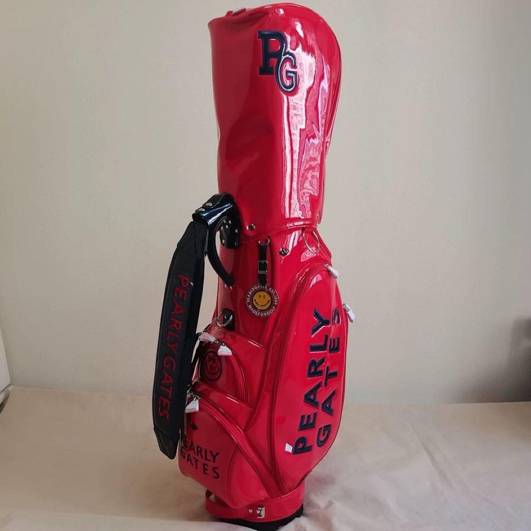 PEARLY GATES キャディバッグ レッド ゴルフバッグ