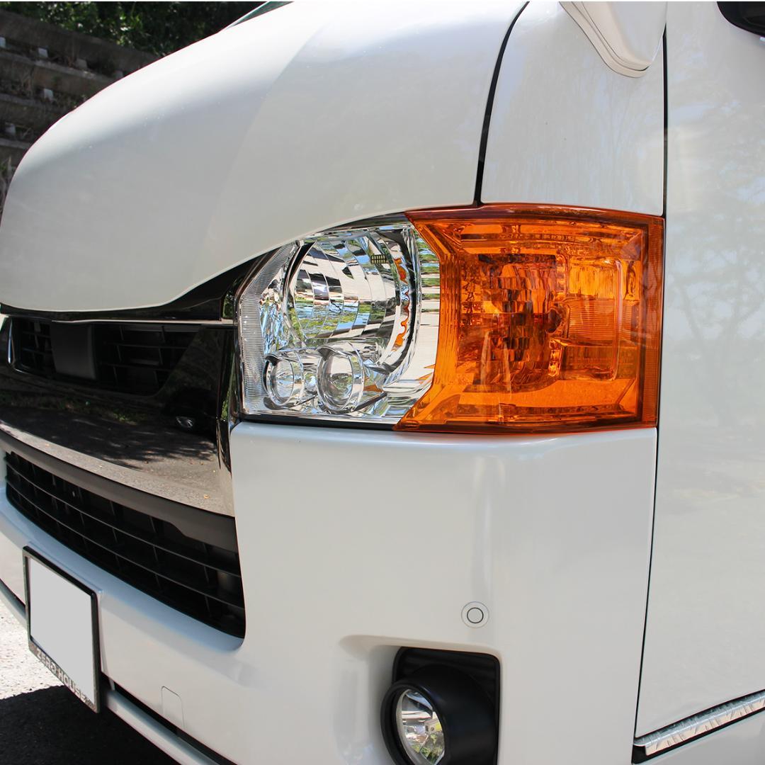 ハイエース コーナーレンズ カバー ヘッドライトカバー コーナーレンズカバー