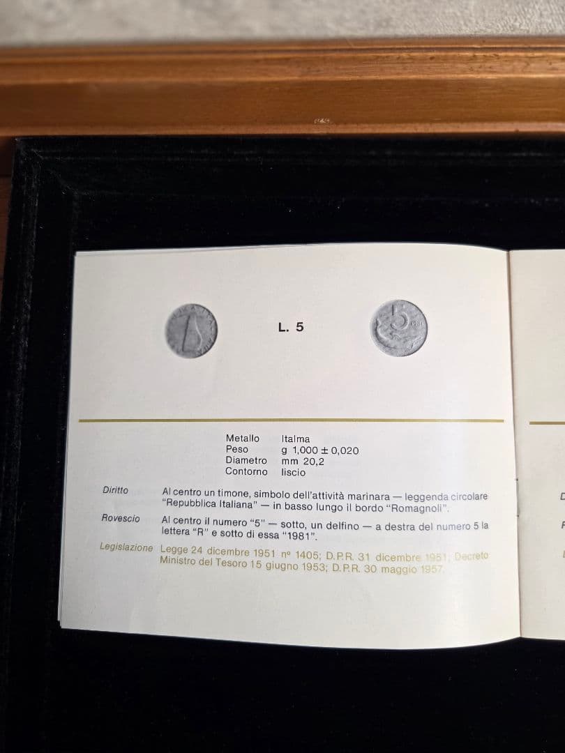 (稀少)イタリア共和国　銀貨と記念貨入りミントセット　11枚　1981