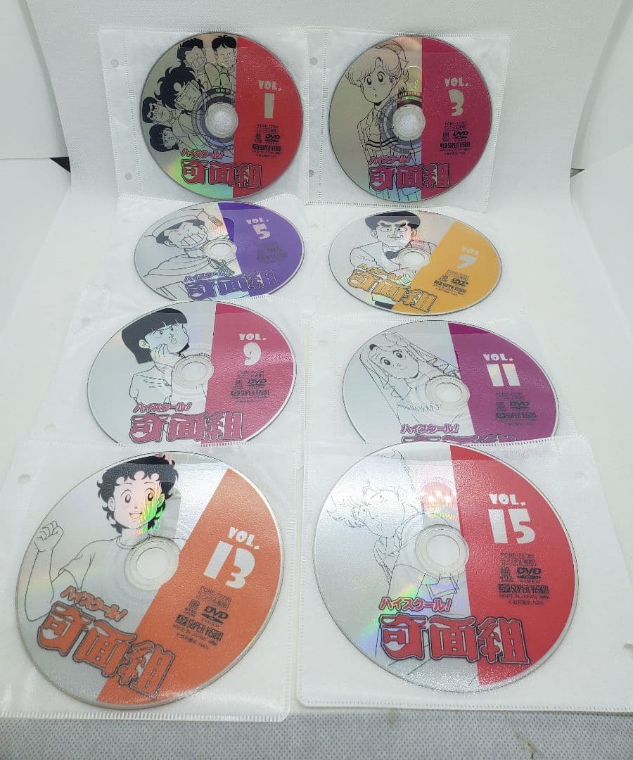 ハイスクール奇面組　アニメ　DVD 　全巻　レンタル　一部ジャンク