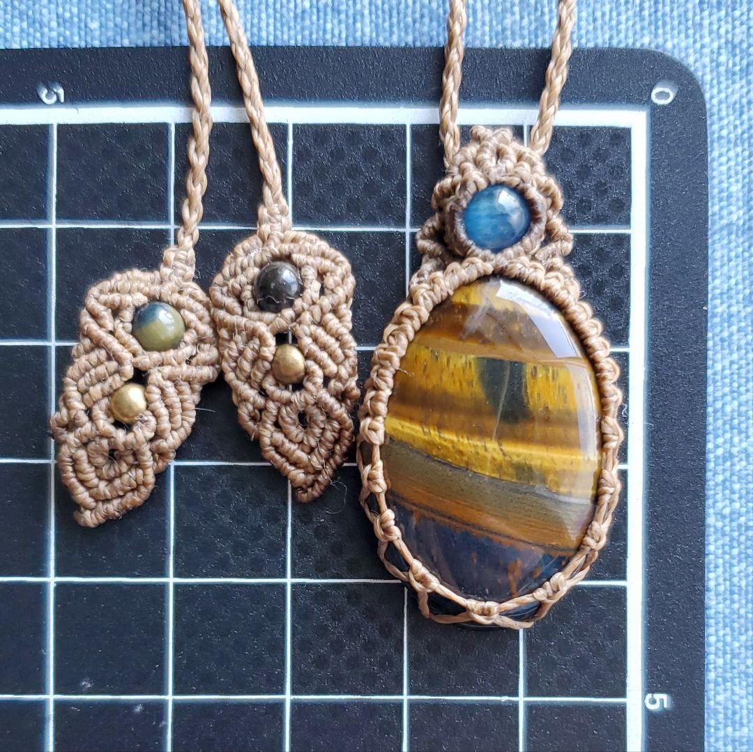 えだまめ様　マクラメネックレス　2点おまとめです