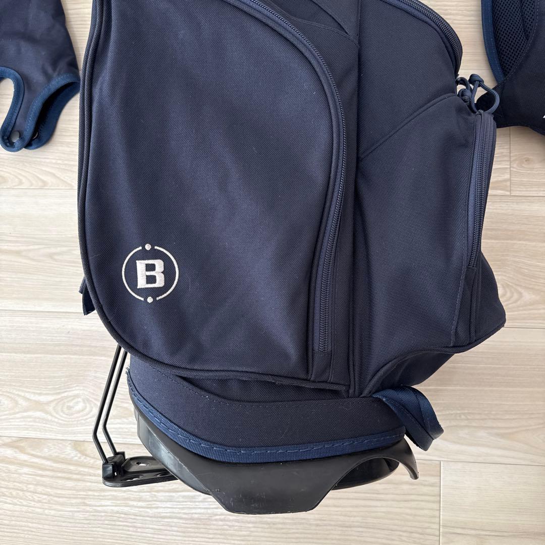 ブリーフィング　キャディバッグ　ショルダー式　スタンド式　軽量　ネイビー　紺