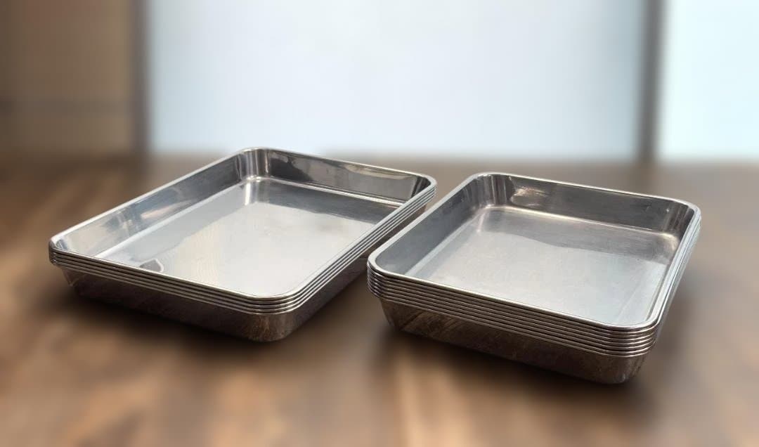 ステンレス 浅型角バット 8枚取×5点・10枚取×8点 計13点 業務用