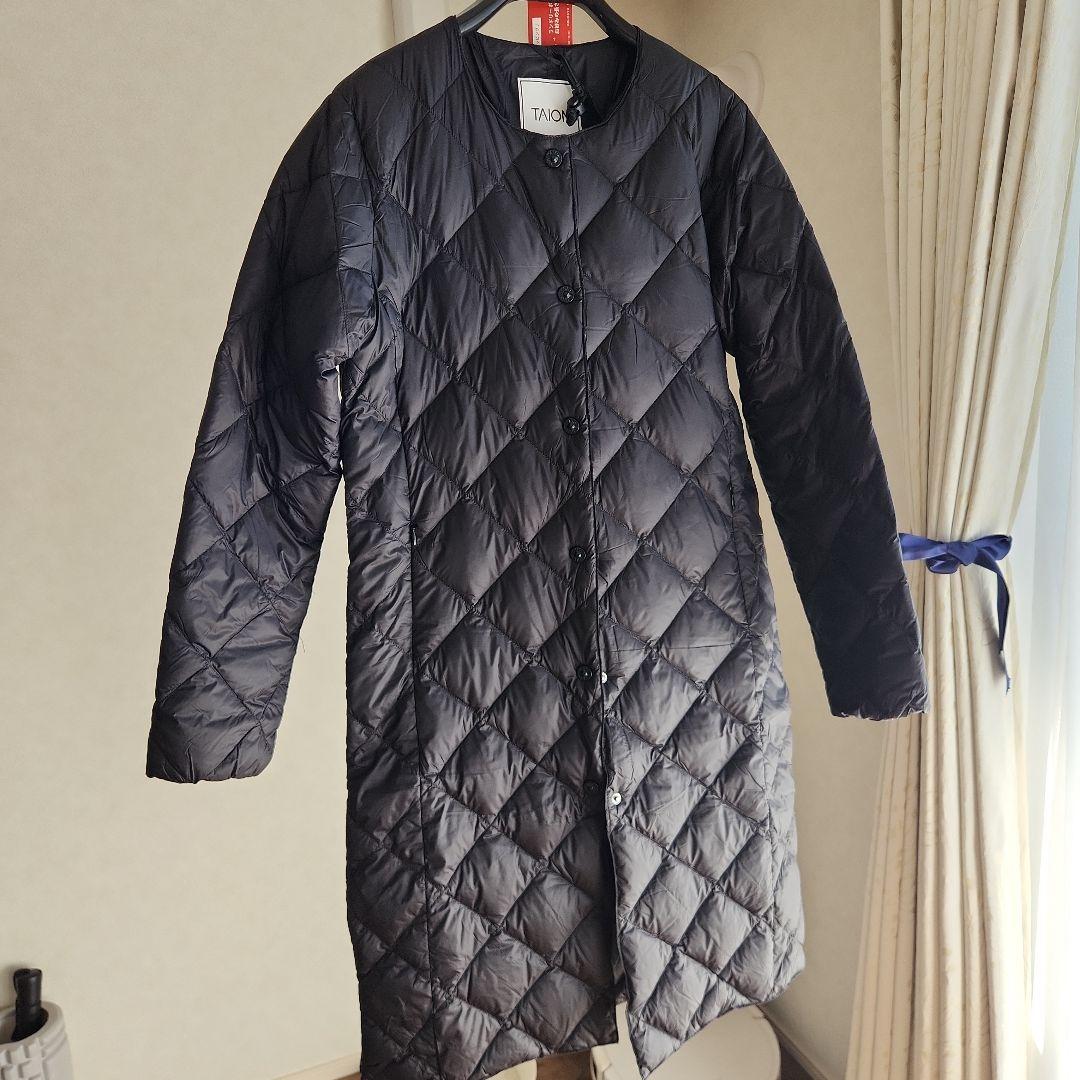 【新品未使用】タイオン　TAION 　シティライン　 ブラック ダウンコート