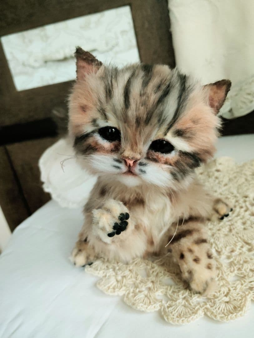 ヤマネコベビー❤子猫ちゃん♡アートドール♡ぬいぐるみ♡